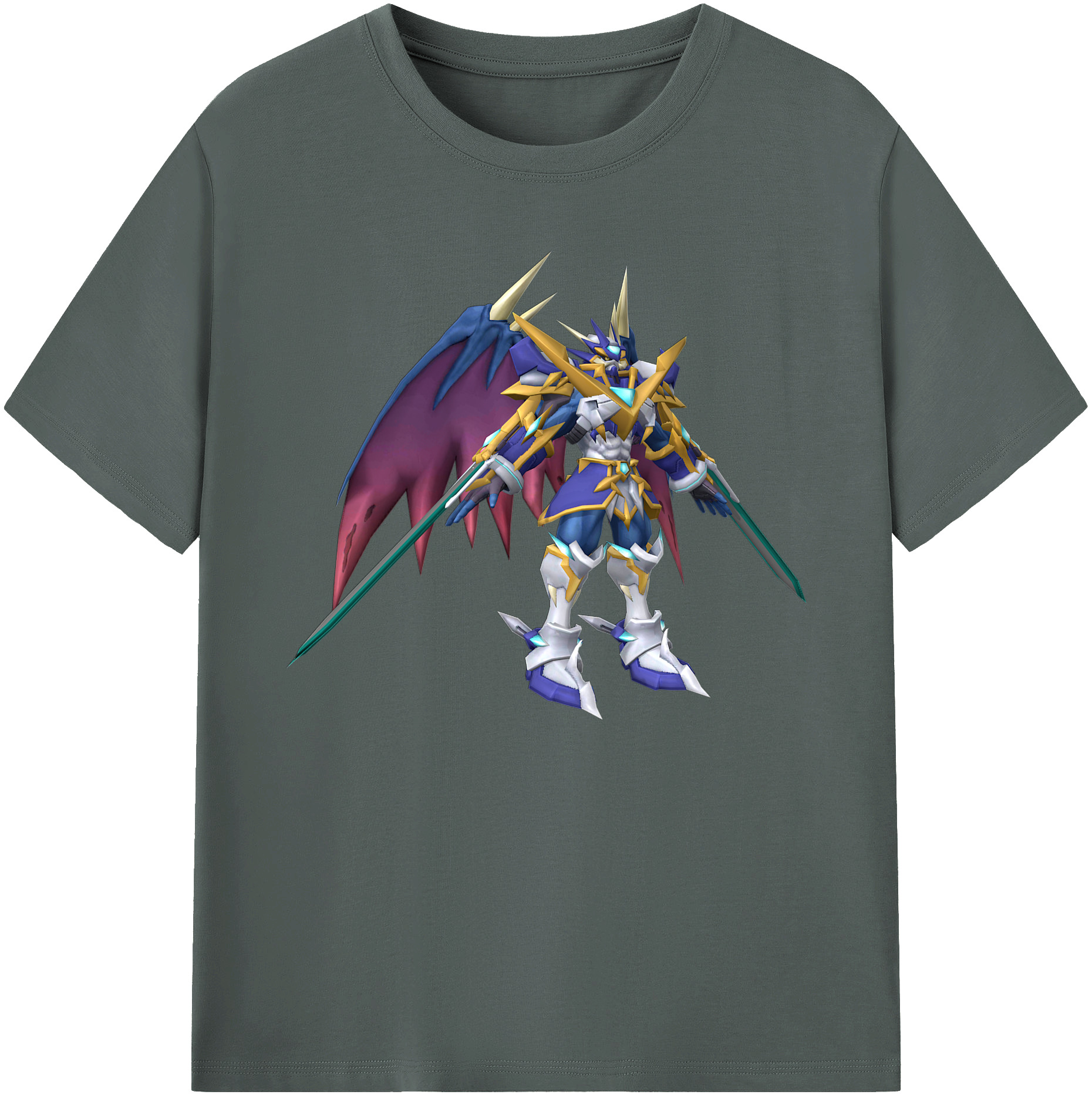 （画像用） Digimon デジタルモンスター/デジモン 綿100％ メンズ半袖Tシャツ｜肌触りやわらか＆通気性